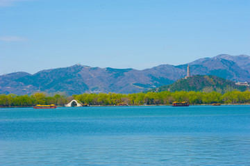 颐和园山水风光美景