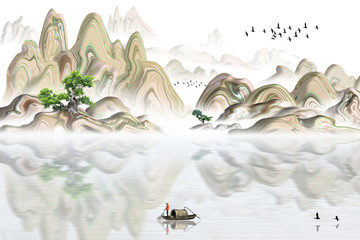 新中式山水畫