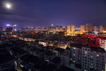 惠州城市建筑风光夜景