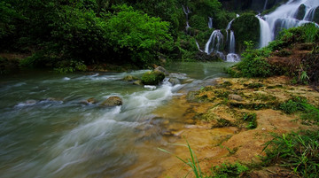 山水瀑布 高山流水