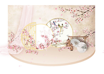 拍照區(qū)效果圖 婚慶展示