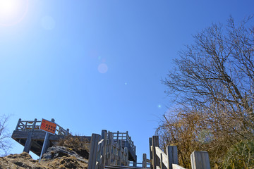 西岭雪山日月坪 观景平台 栈道