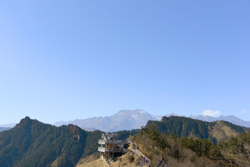 西岭雪山日月坪 观景平台 栈道