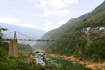 赤水丙安鎮(zhèn) 吊橋 赤水河