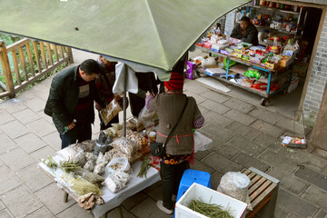 小村镇风情 土特产商店