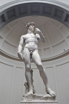 意大利广场戴维斯学院的大卫雕像