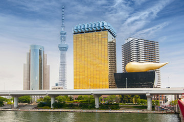 东京晴空塔和朝日啤酒厂总部大厦