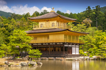 日本京都金阁寺的金阁