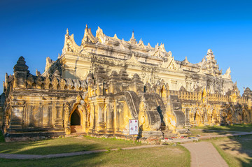 缅甸马哈昂美寺修道院