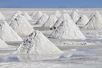 玻利维亚的盐田