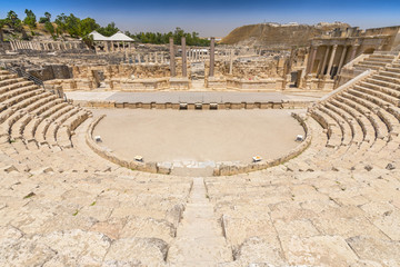 约旦河谷北区的罗马剧院