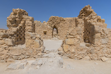 犹太沙漠的马萨达遗址