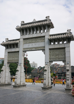 牌坊 门楼 陈家祠