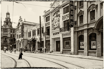 老上海 民国建筑 老上海街景