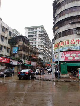 街头建筑风景 广东湛江霞山区