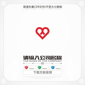 字母X愛(ài)心商標(biāo)