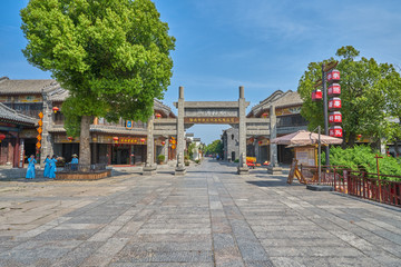 台儿庄古城 古城老街 高清