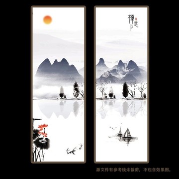 禅意水墨画精品挂画