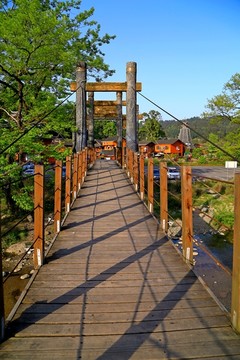 吊桥 木桥