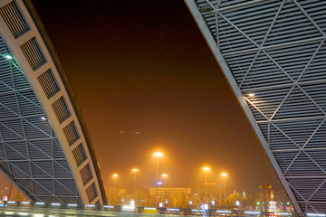 成都双流机场 到达厅 夜景