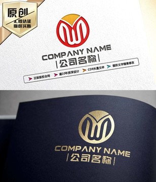 W字母 M字母 LOGO设计