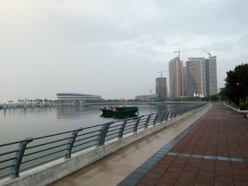 滨海建筑风景 湛江金沙湾