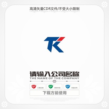 創(chuàng)意字母TK商標