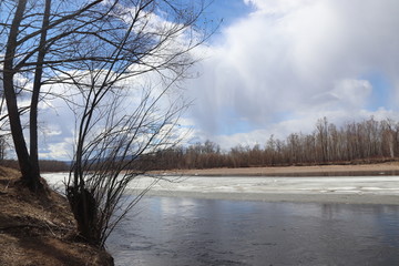 激流河的春天