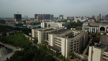 航拍西安大学城