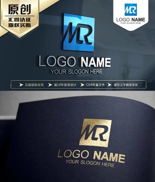 MR字母LOGO设计 标志设计