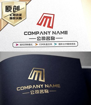 M字母LOGO 标志