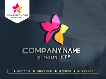 美妝 女裝 花朵 LOGO設(shè)計