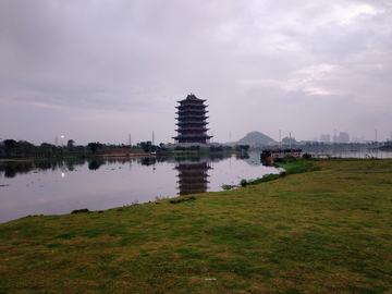 湖畔风景 玉林园博园