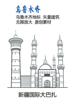 烏魯木齊地標 新疆國際大巴扎
