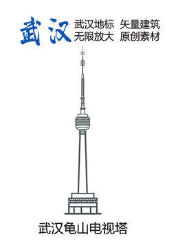 武漢地標(biāo) 武漢龜山電視塔