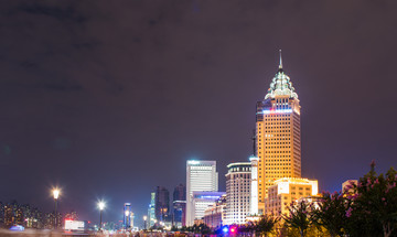 上海外滩夜景 工商银行大厦夜景