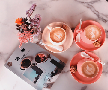 咖啡 小资 惬意 书籍 花 