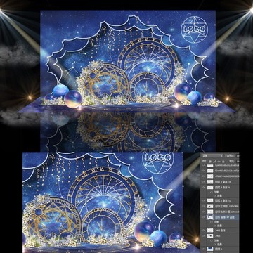 星空婚禮迎賓
