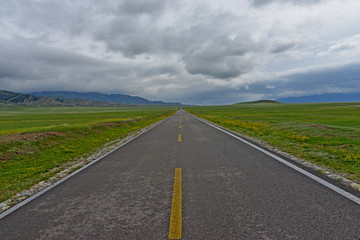 草原公路（仿油画）