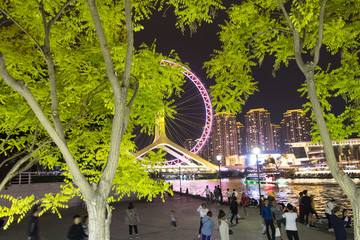 天津之眼夜景