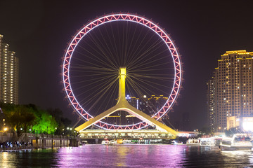 天津之眼夜景