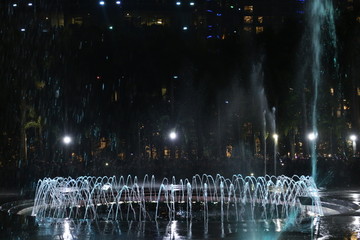 花城广场喷水池