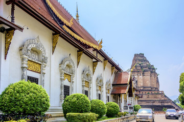 泰国泰北清迈大塔寺契迪龙寺