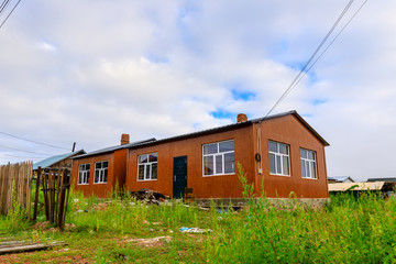 室韦俄罗斯民族乡木屋建筑
