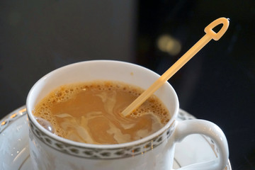一杯咖啡 热咖啡 速溶咖啡