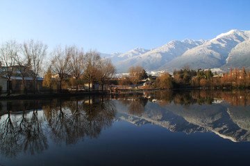 大理苍山雪景