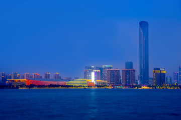 苏州金鸡湖夜景