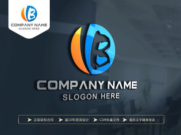 B字母LOGO設(shè)計