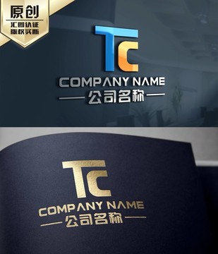 TC字母LOGO设计 CT字母