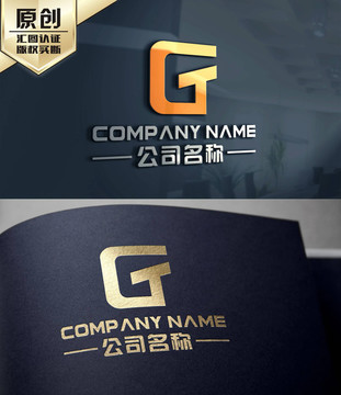 GT字母LOGO设计 TG字母